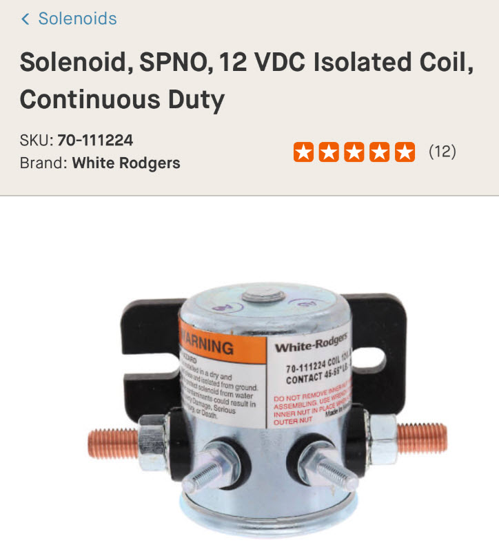 Possible solenoid replacement
