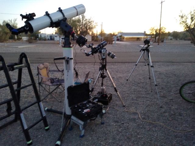 Astro-gear ready for the evening